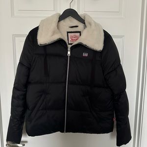 Levi’s Puffer Jacket with Sherpa Collar